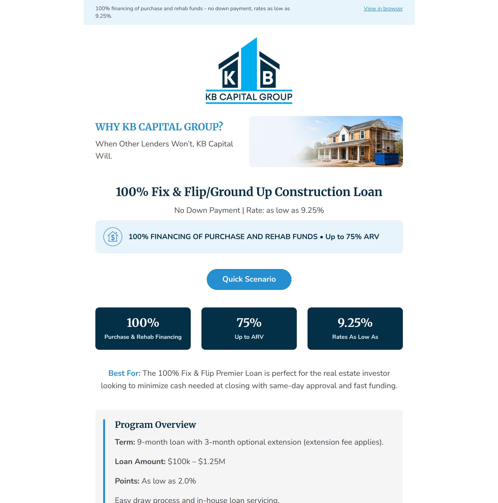 KB Capital newsletter redesign by LeKoj Studio